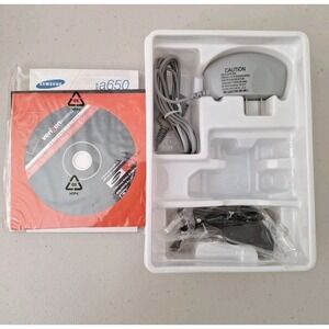 NEW Vtg Genuine‎ SAMSUNG SCH-a930 Verizon Phone Charger, Belt Clip, Manual, CD